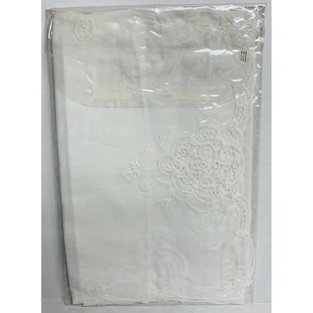 Vintage Battenburg Lace Table Runner 16
